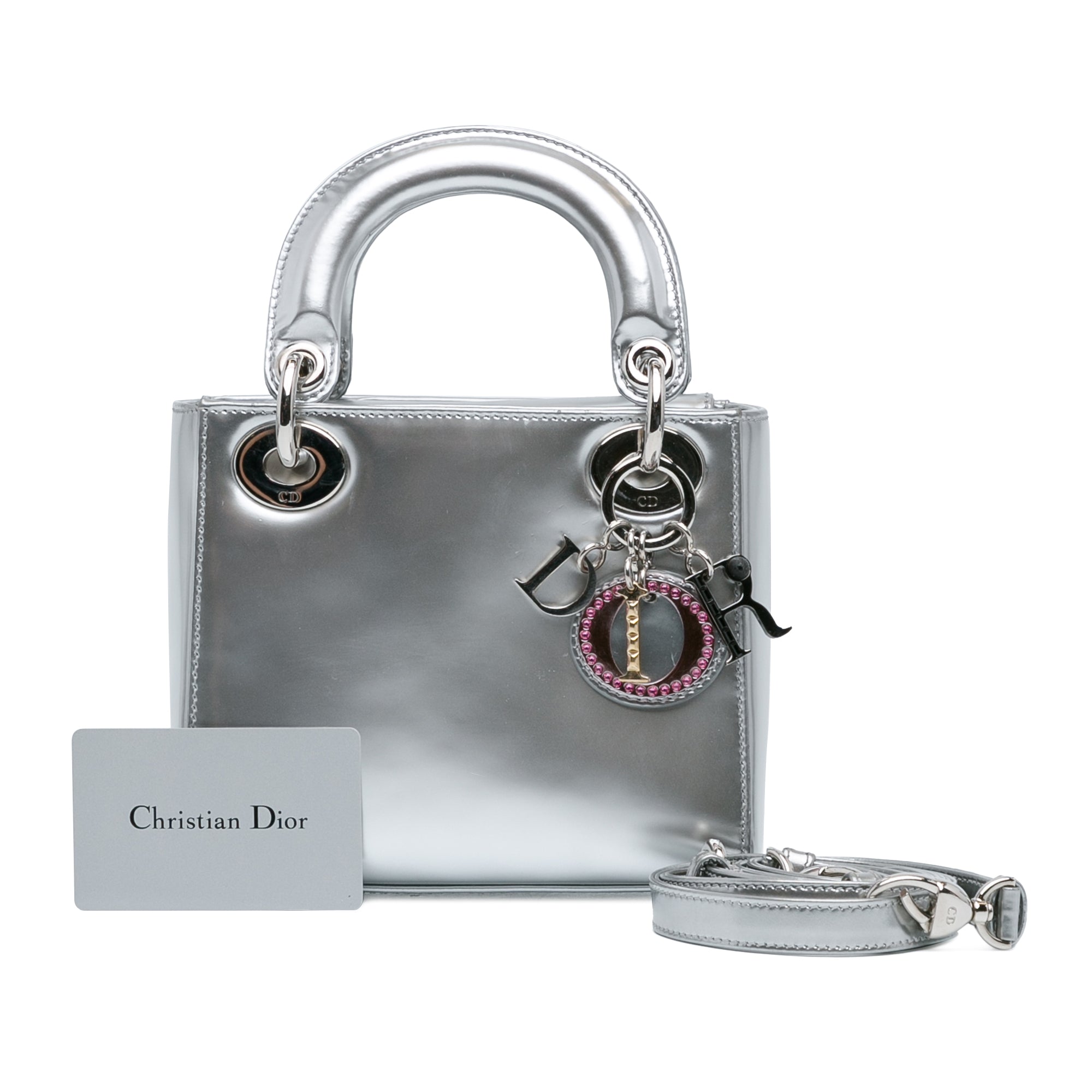 Mini Metallic Patent Lady Dior