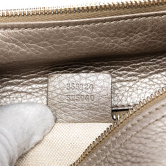 Medium Calfskin Bamboo Shopper Boston Bag