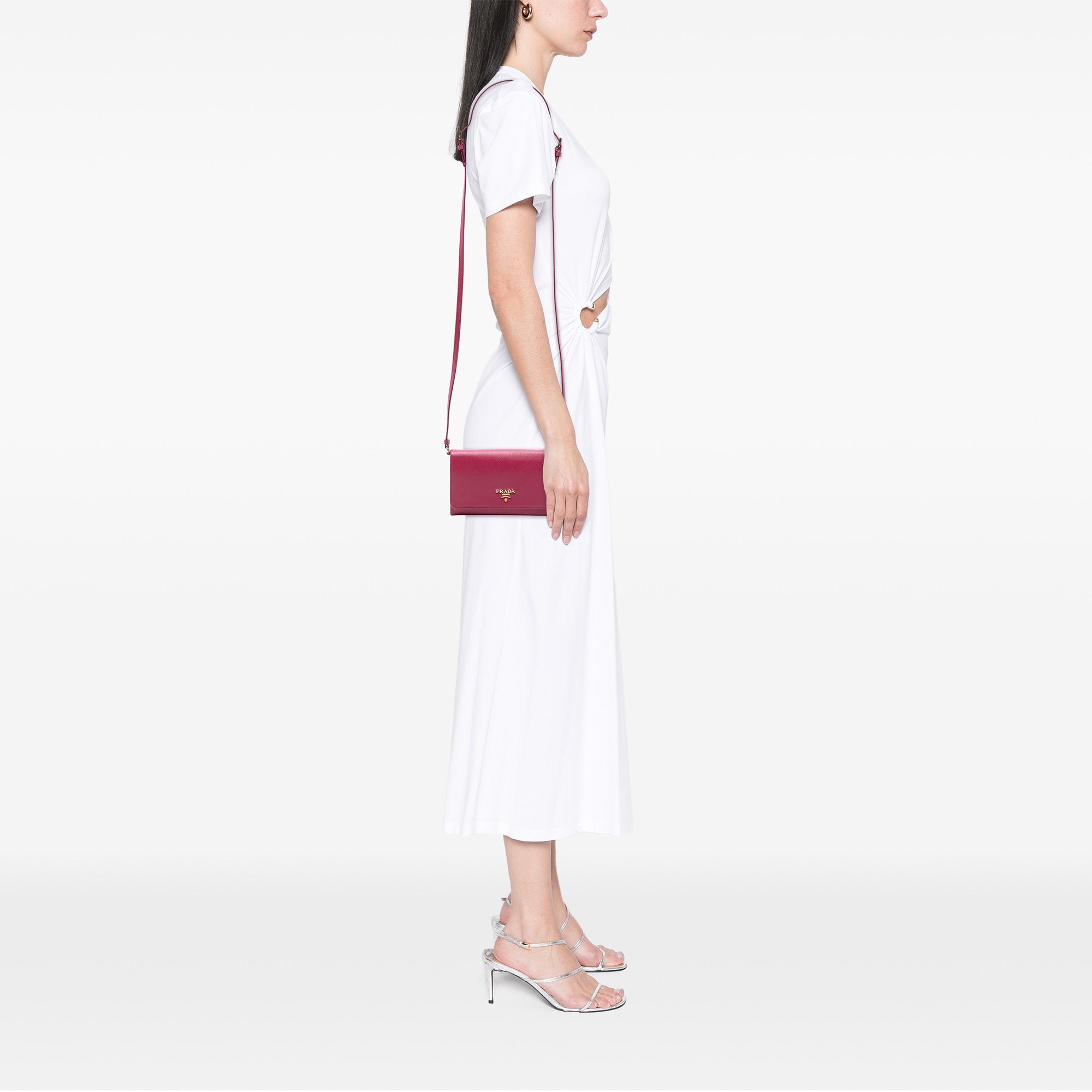 Saffiano Wallet on Strap