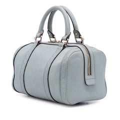 Small Microguccissima Trimmed Leather Joy Boston Bag
