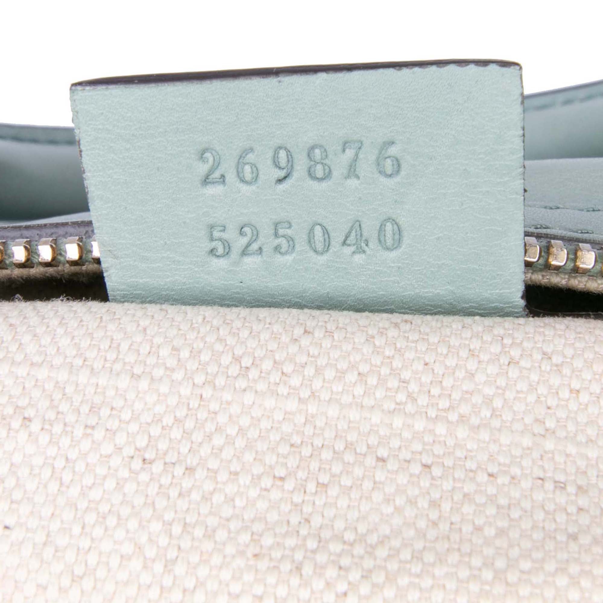 Small Microguccissima Trimmed Leather Joy Boston Bag