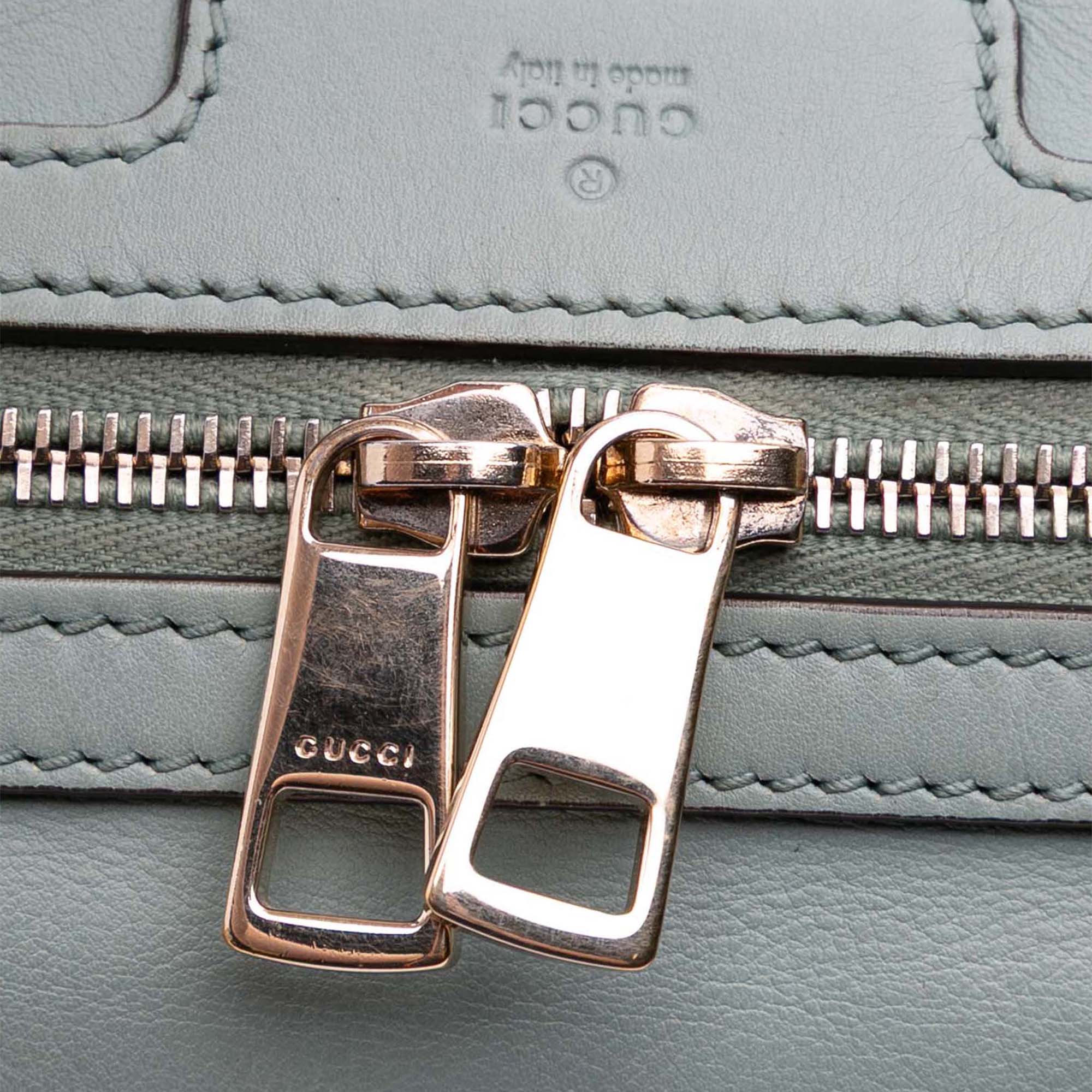 Small Microguccissima Trimmed Leather Joy Boston Bag