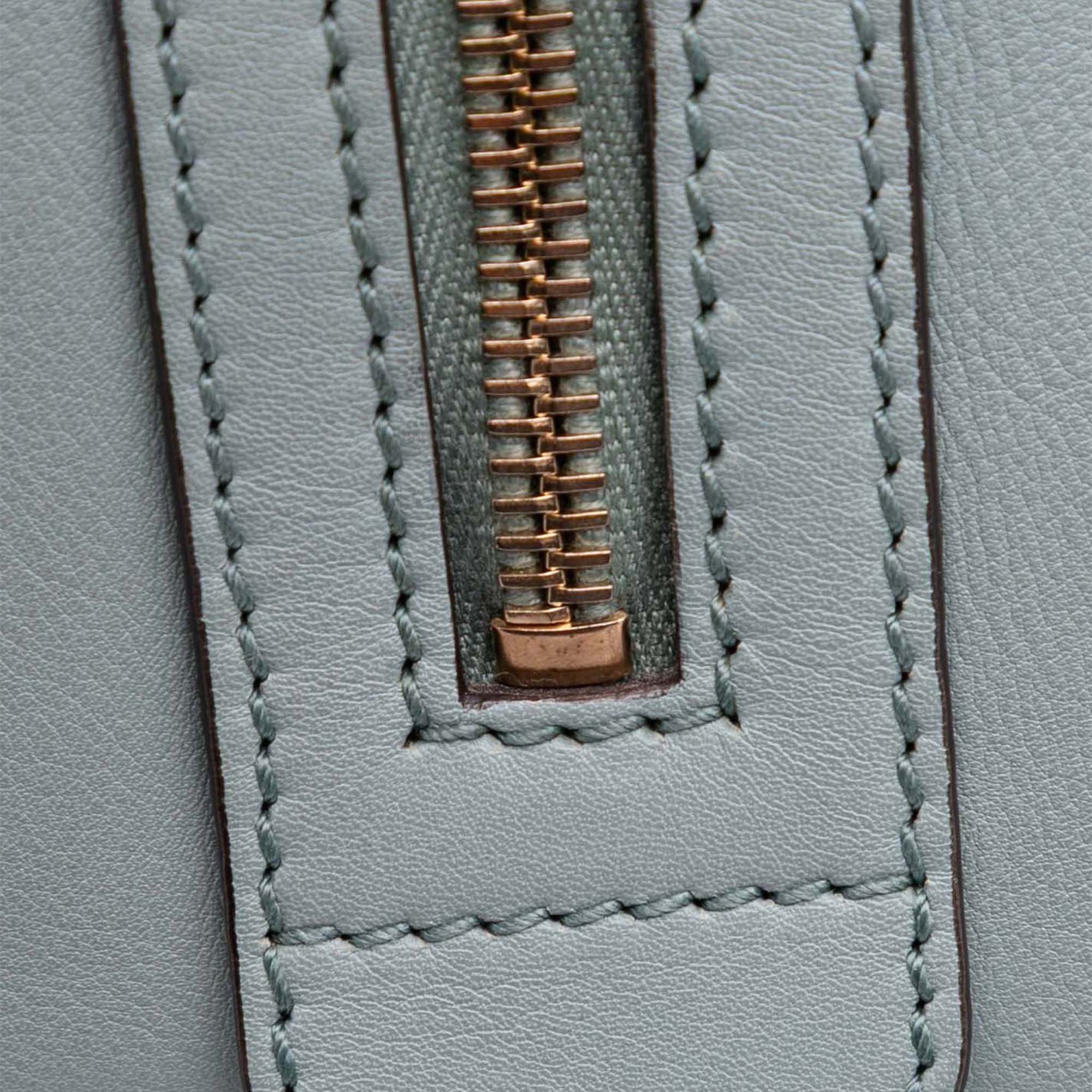 Small Microguccissima Trimmed Leather Joy Boston Bag