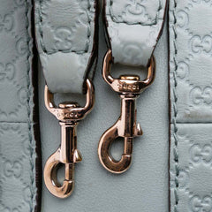 Small Microguccissima Trimmed Leather Joy Boston Bag