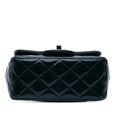 Mini Square Classic Patent Single Flap