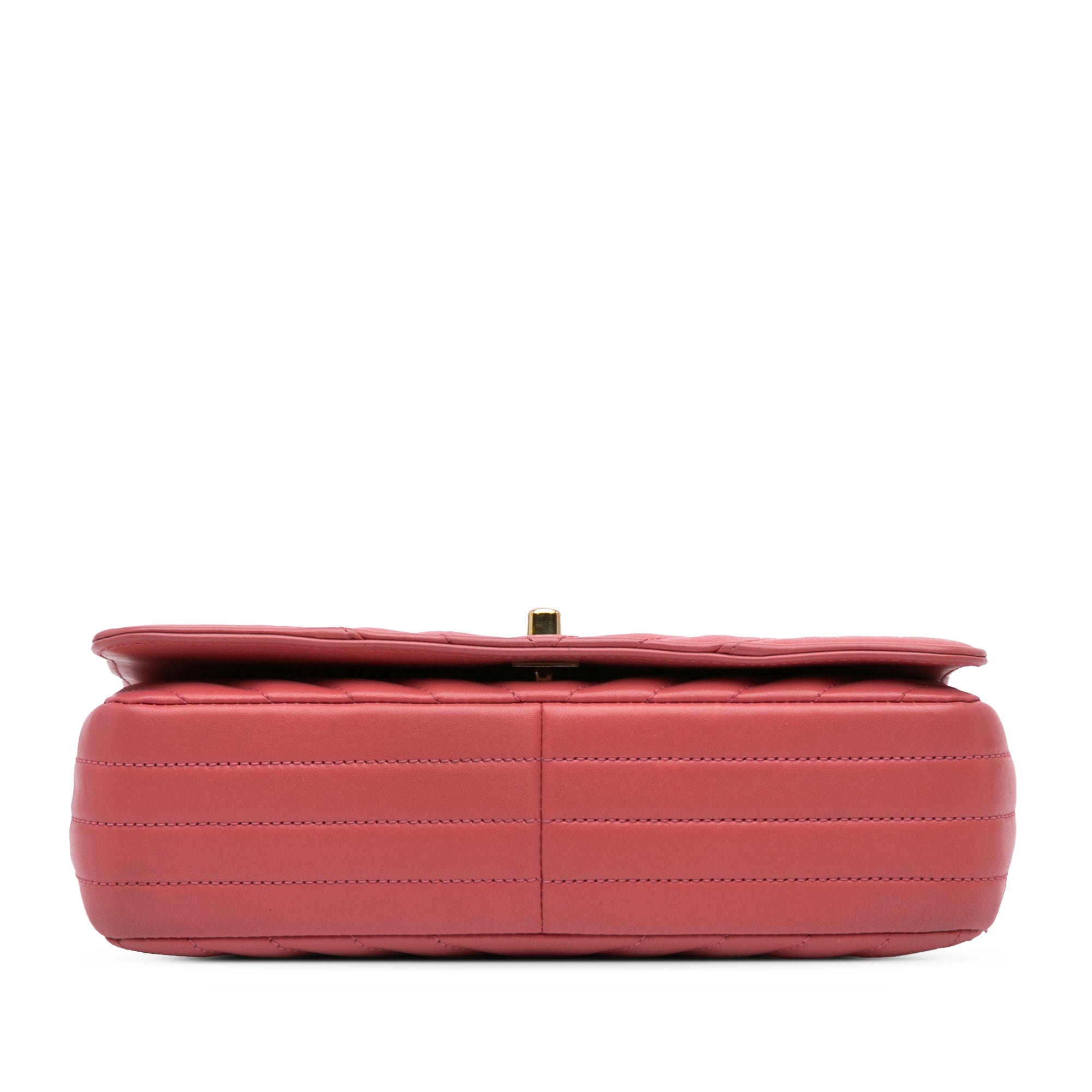 Medium Chevron Lambskin Statement Flap