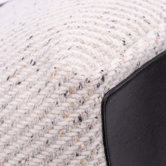 Large Wool and Calfskin Flip Flap Tote