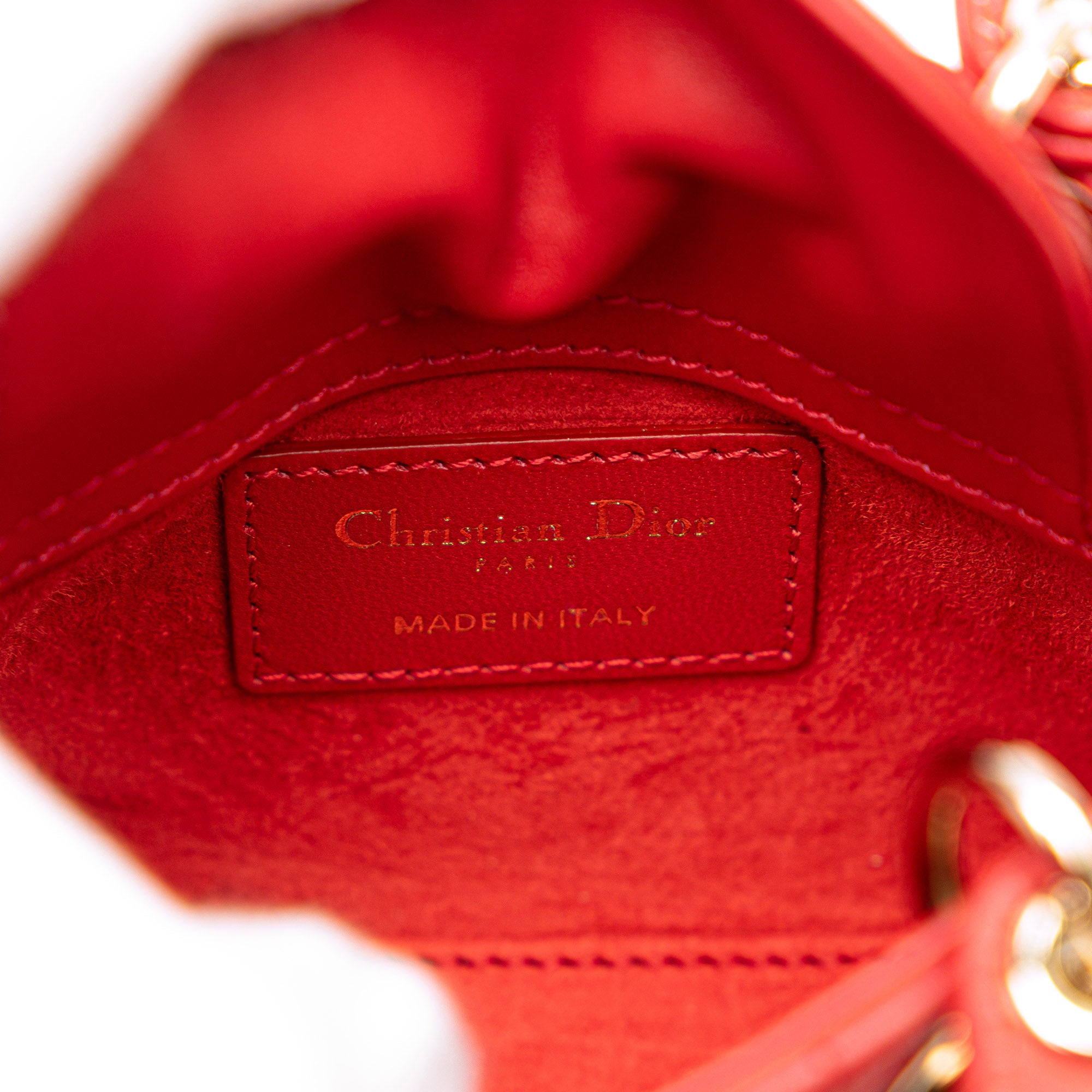 Micro Calfskin Cannage Dioramour Lady Dior
