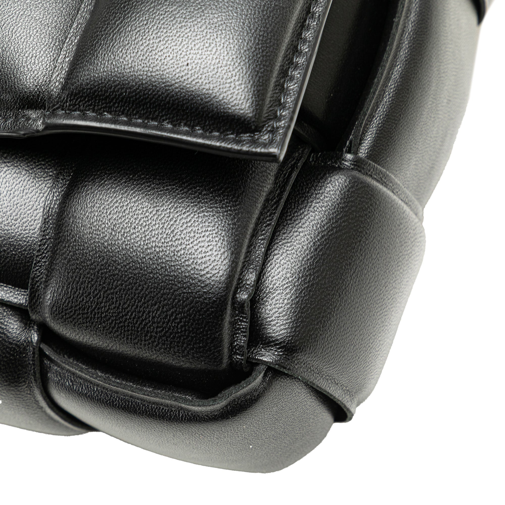 Nappa Intrecciato Padded Chain Cassette Satchel