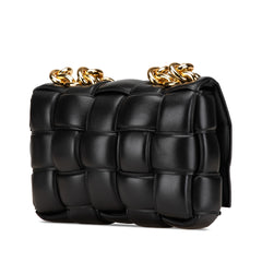 Nappa Intrecciato Padded Chain Cassette Satchel