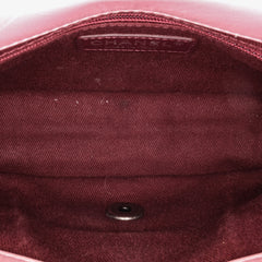 Mini Quilted Metallic Calfskin Coco Pleats Chain Flap