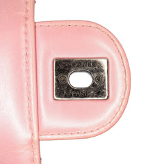 Mini Quilted Metallic Calfskin Coco Pleats Chain Flap