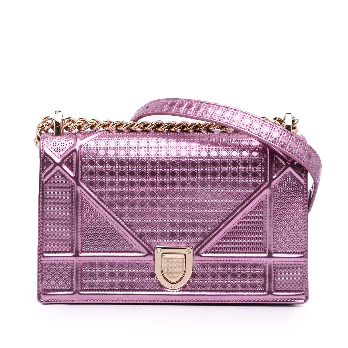 Small Metallic Patent Microcannage Diorama Flap