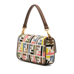 Zucca Canvas Embroidered Baguette Satchel