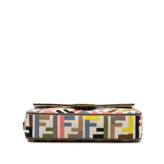Zucca Canvas Embroidered Baguette Satchel