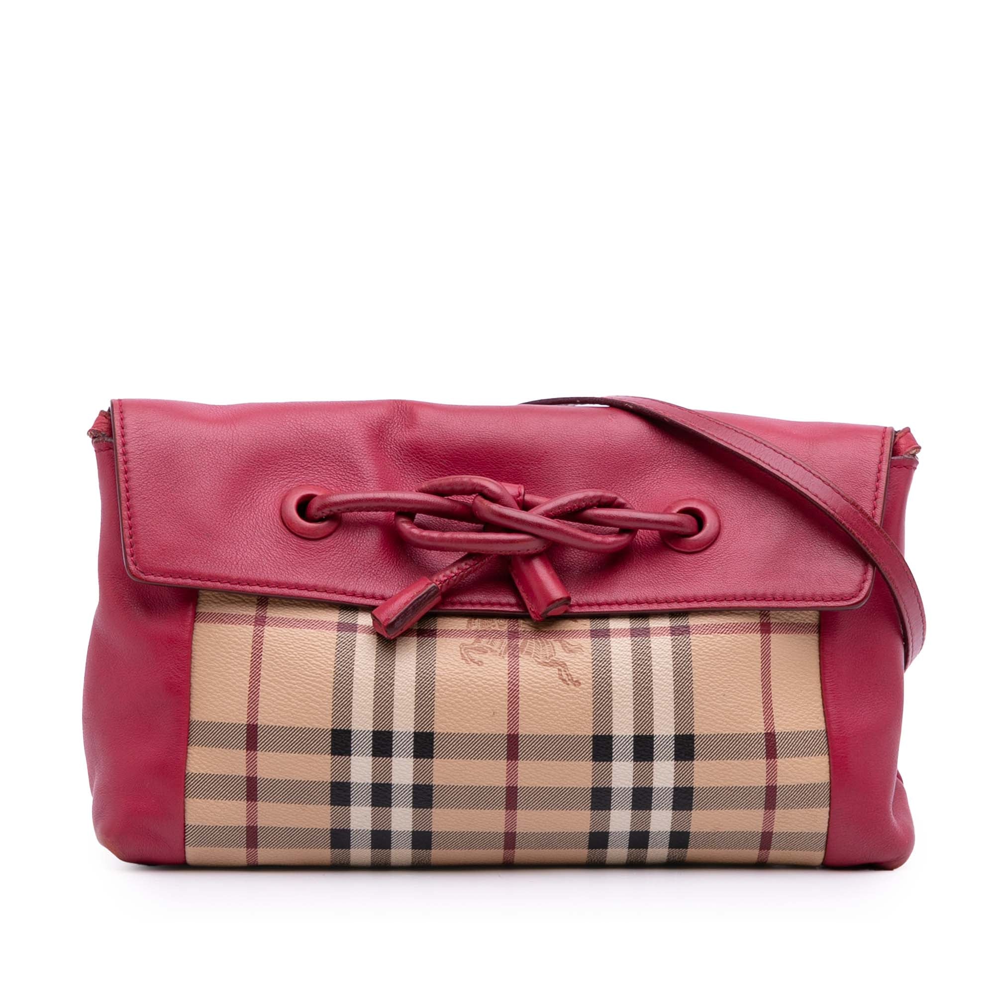 Haymarket Check Coated Canvas Leah Crossbody