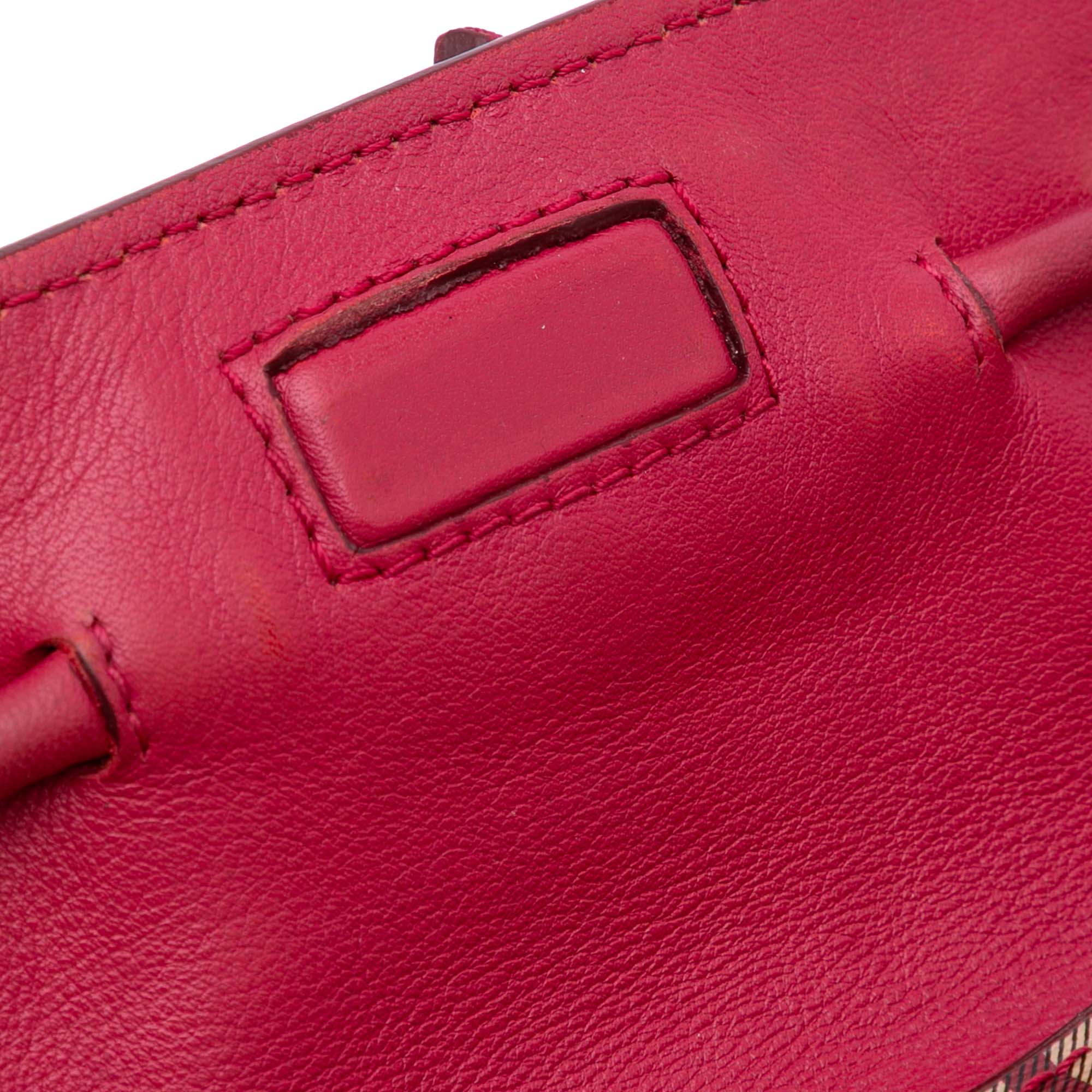 Haymarket Check Coated Canvas Leah Crossbody