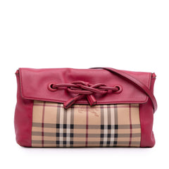 Haymarket Check Coated Canvas Leah Crossbody