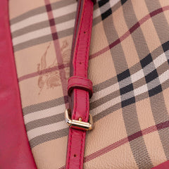 Haymarket Check Coated Canvas Leah Crossbody