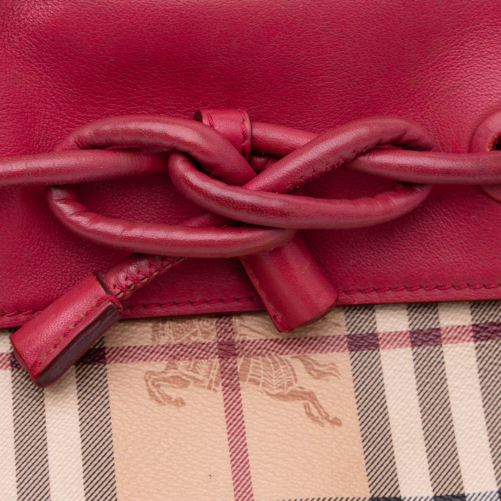 Haymarket Check Coated Canvas Leah Crossbody