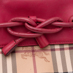 Haymarket Check Coated Canvas Leah Crossbody