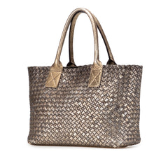 Medium Lambskin Intreccio Cabat Tote