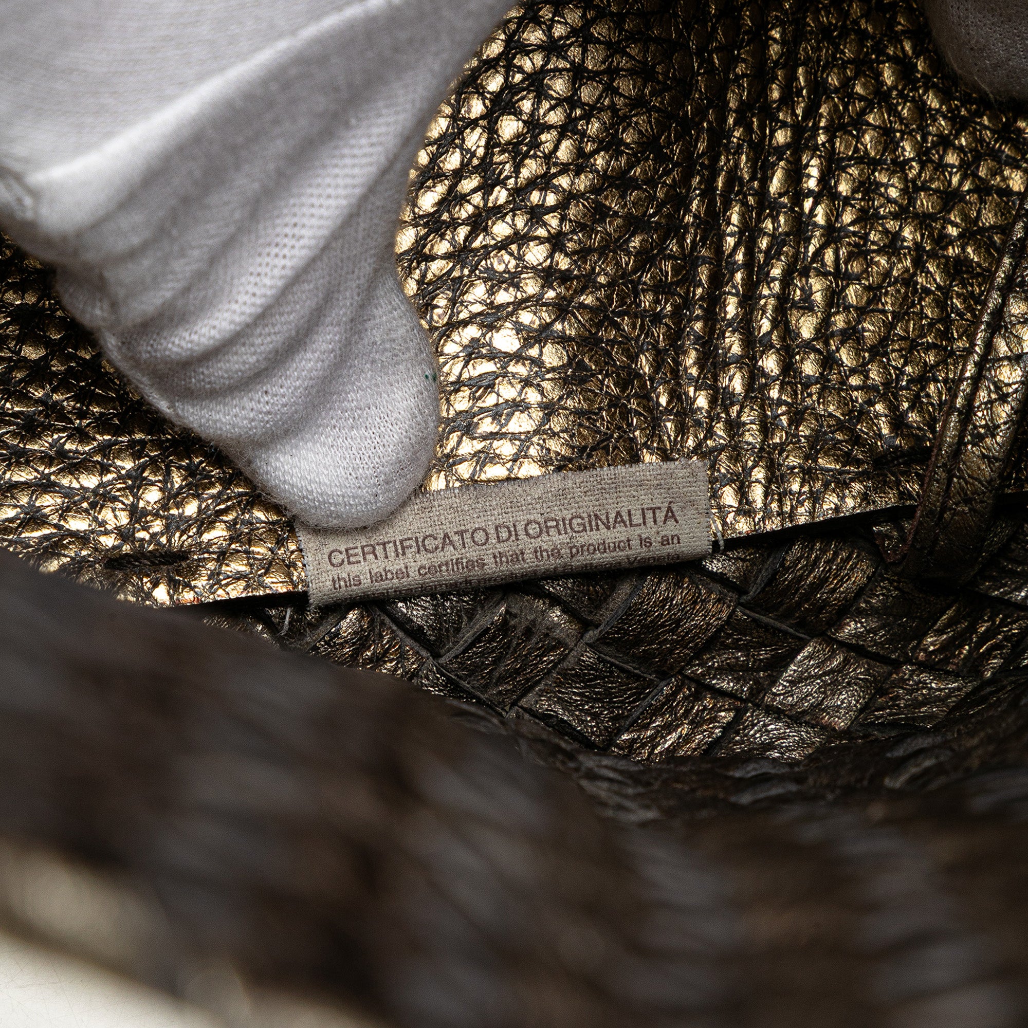 Medium Lambskin Intreccio Cabat Tote