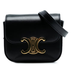 Mini Shiny Calfskin Triomphe Crossbody