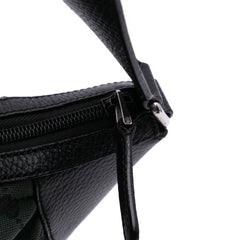 Large GG Canvas Half Moon Hobo
