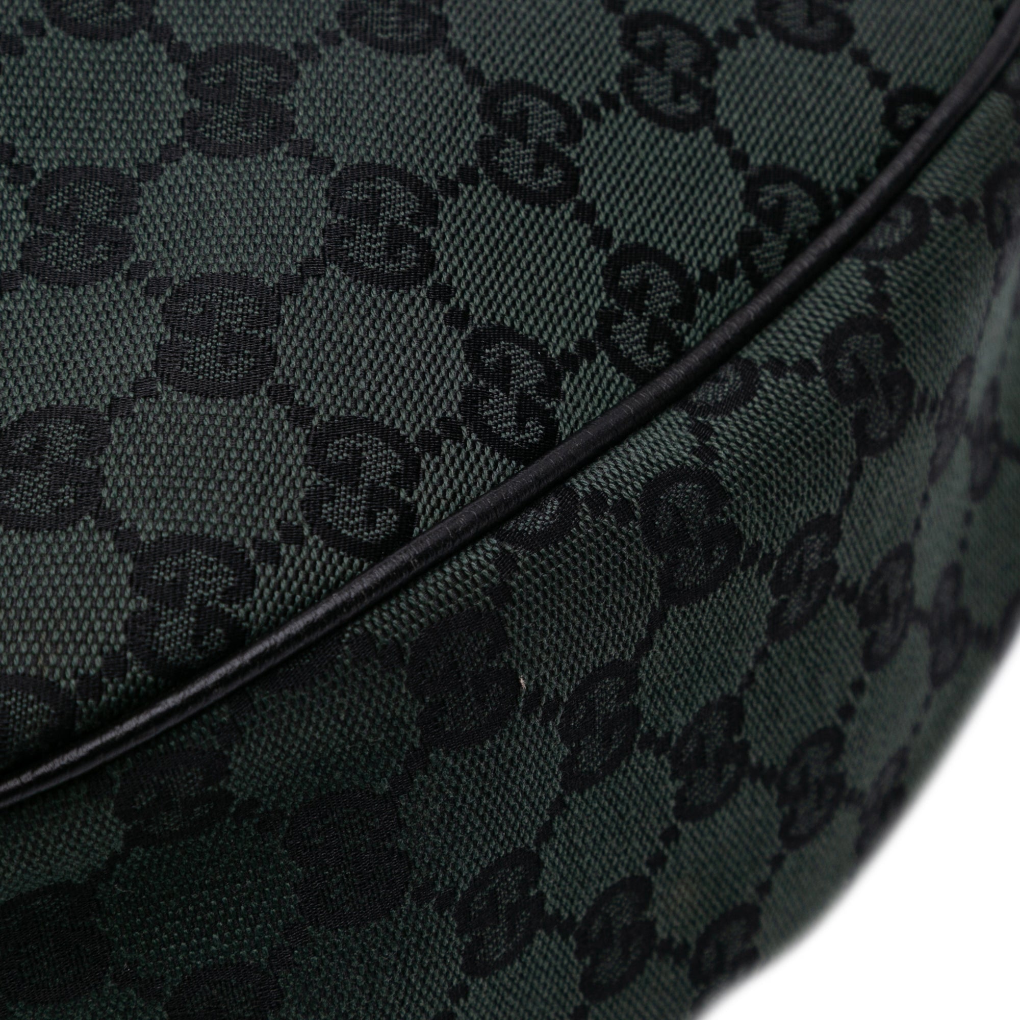Large GG Canvas Half Moon Hobo