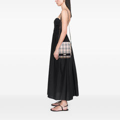 House Check Canvas Flap Crossbody