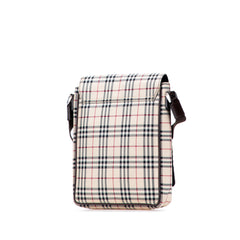 House Check Canvas Flap Crossbody