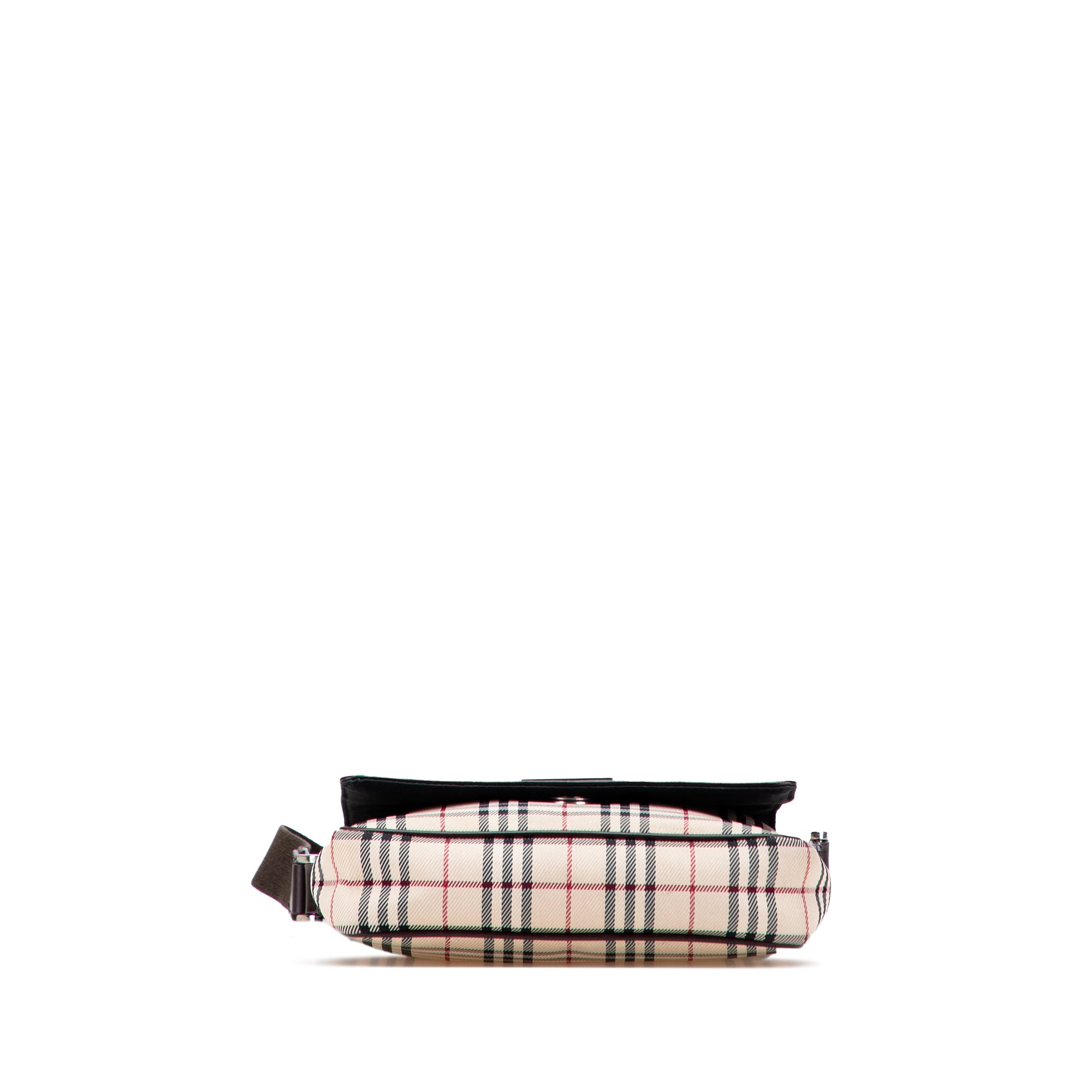 House Check Canvas Flap Crossbody