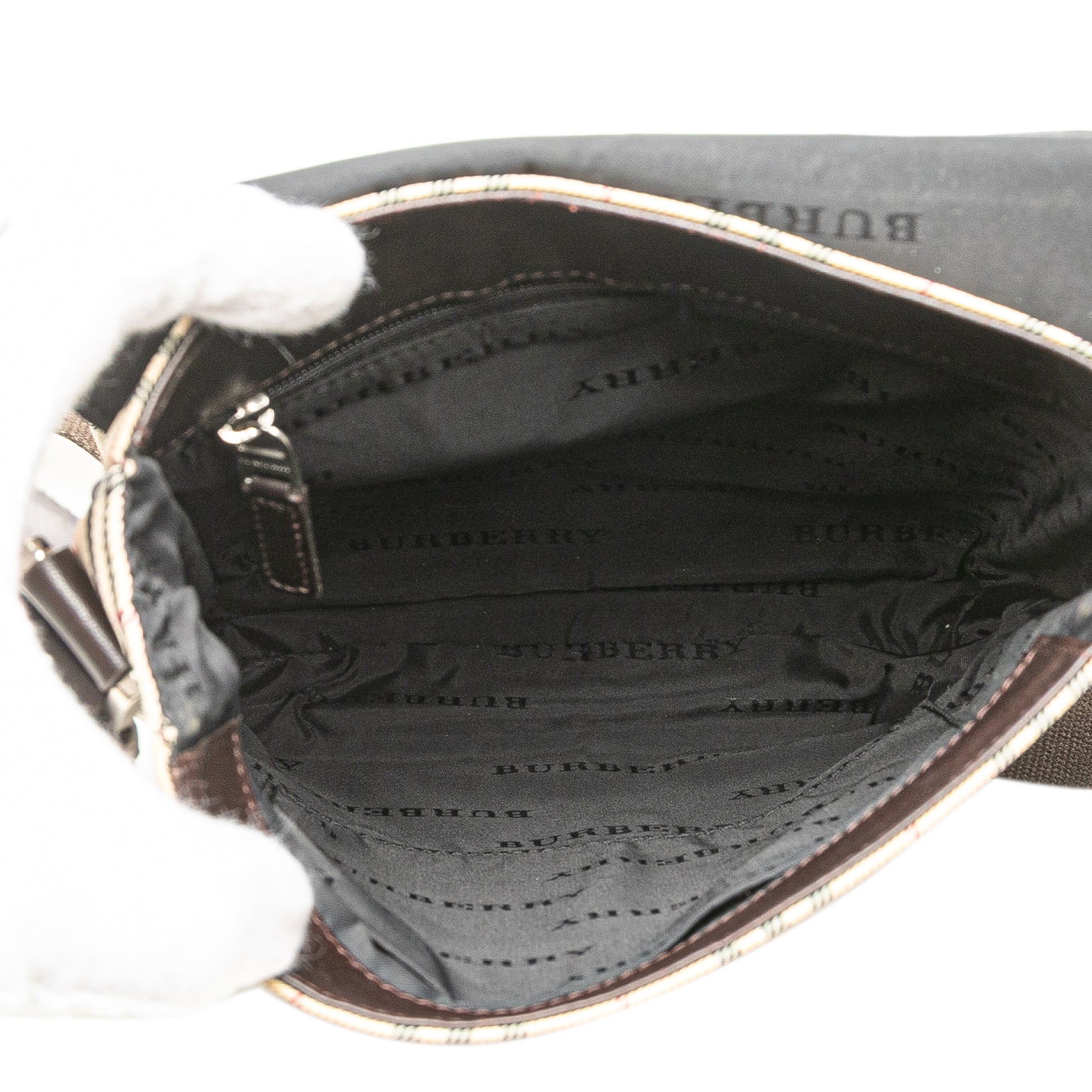 House Check Canvas Flap Crossbody