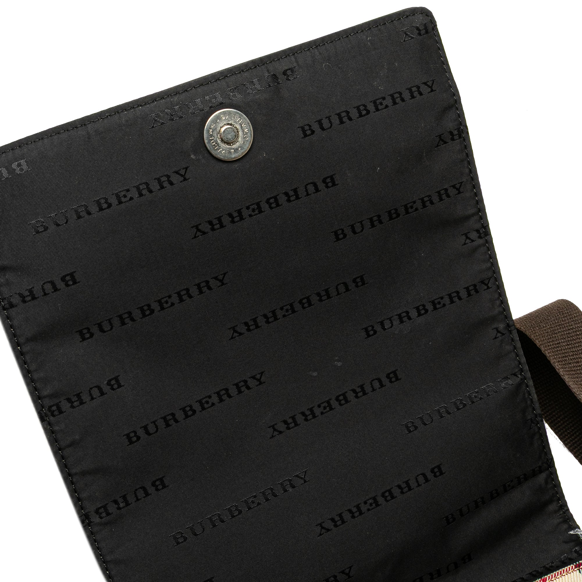 House Check Canvas Flap Crossbody