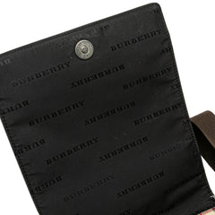 House Check Canvas Flap Crossbody
