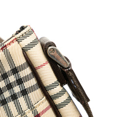 House Check Canvas Flap Crossbody