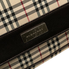 House Check Canvas Flap Crossbody