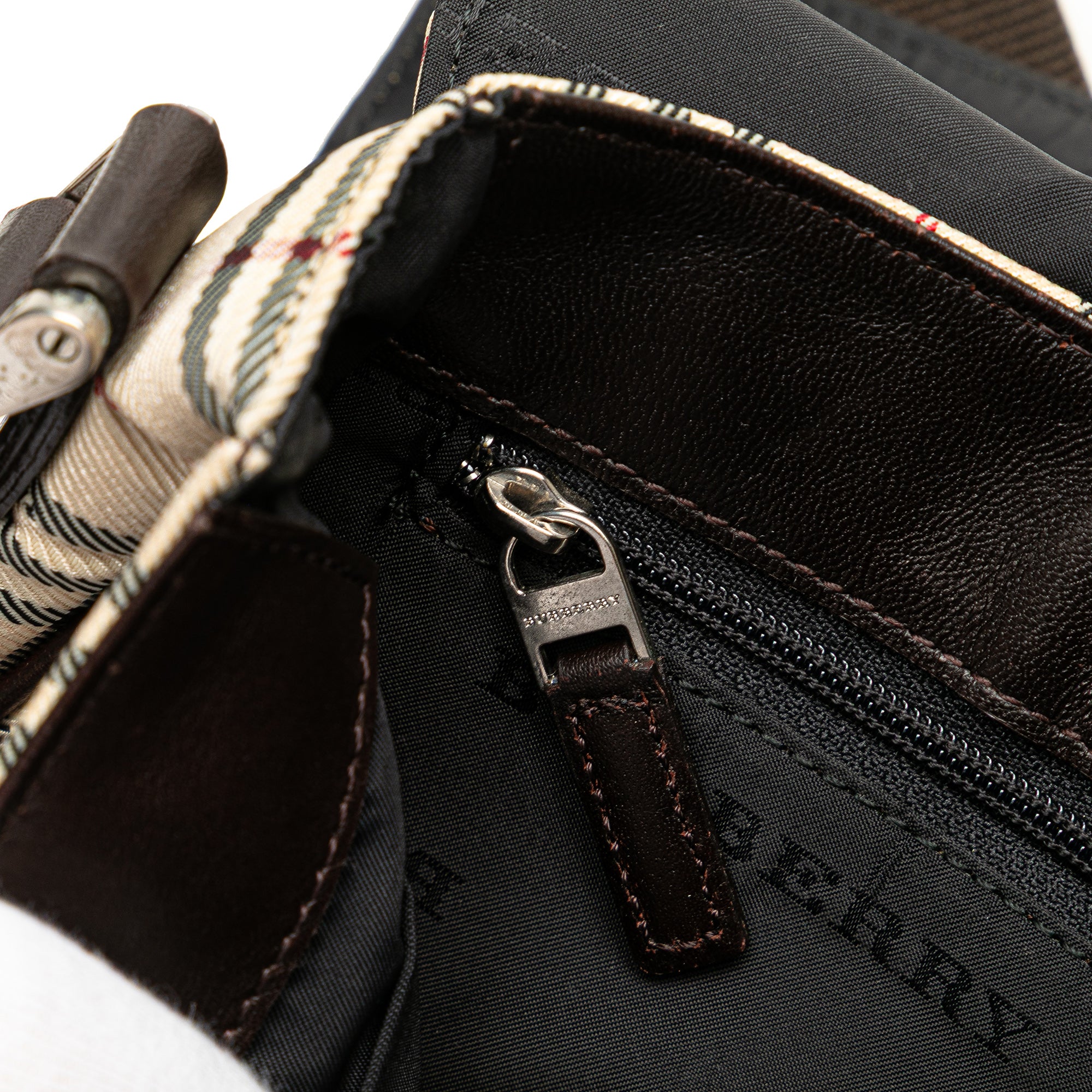 House Check Canvas Flap Crossbody
