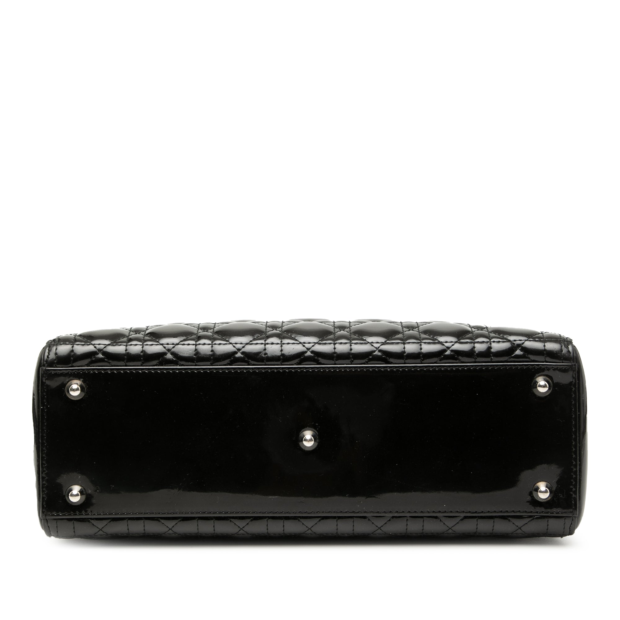 Large Patent Cannage Lady Dior