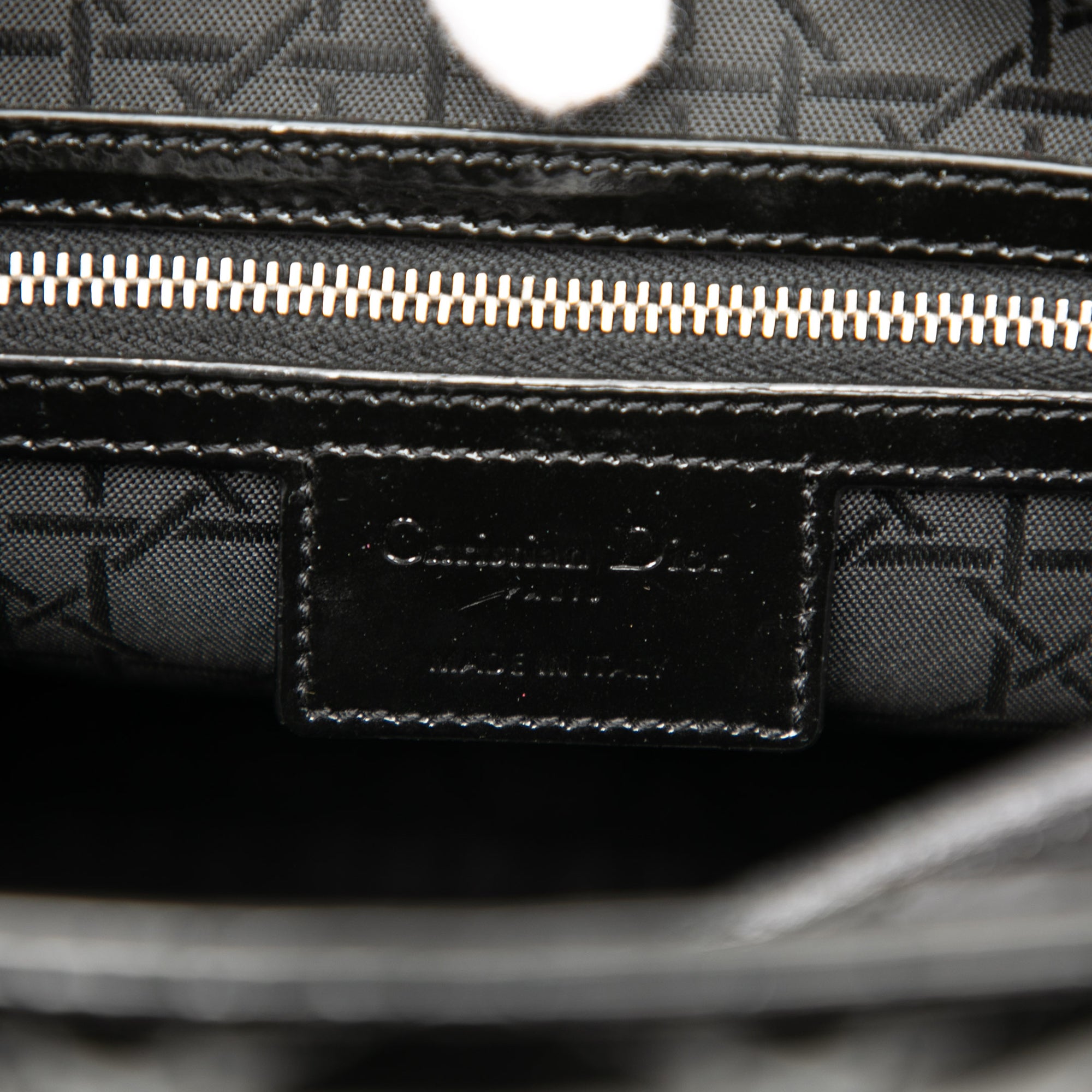 Large Patent Cannage Lady Dior