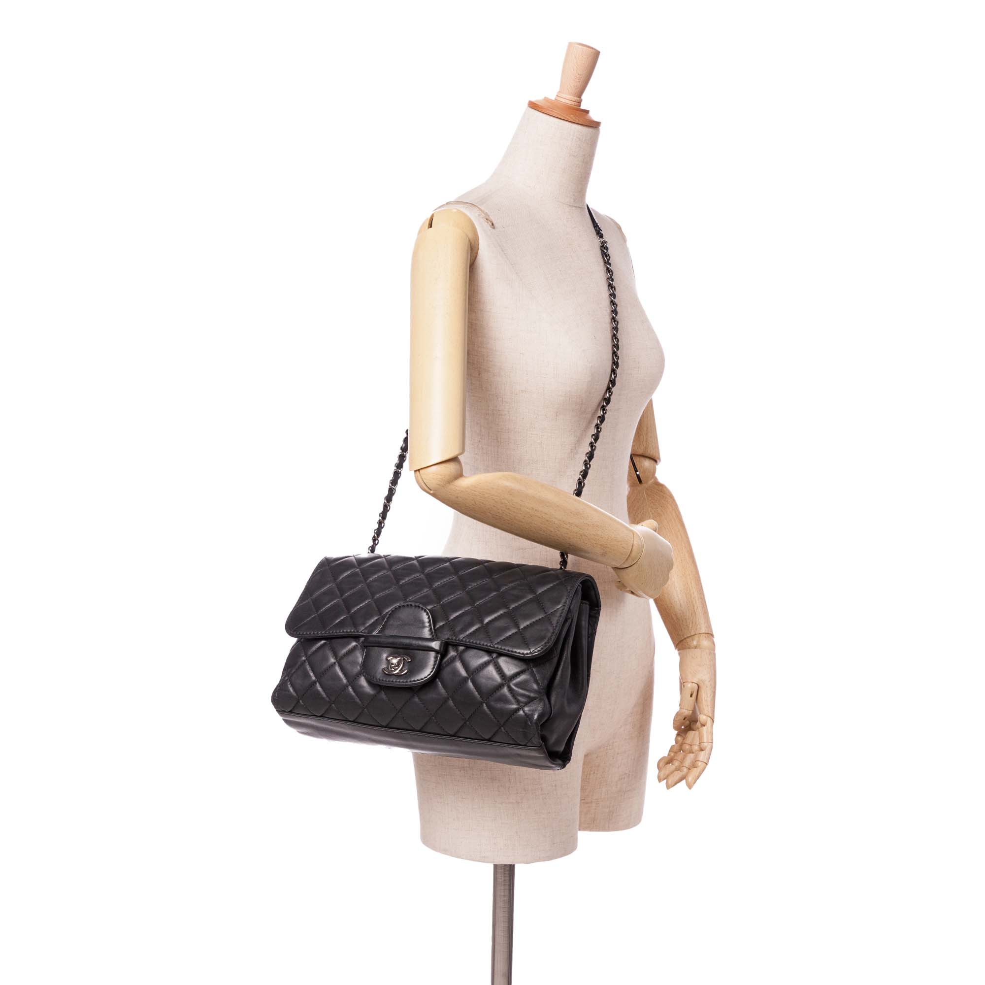 Jumbo Quilted Lambskin Coco Loop Flap