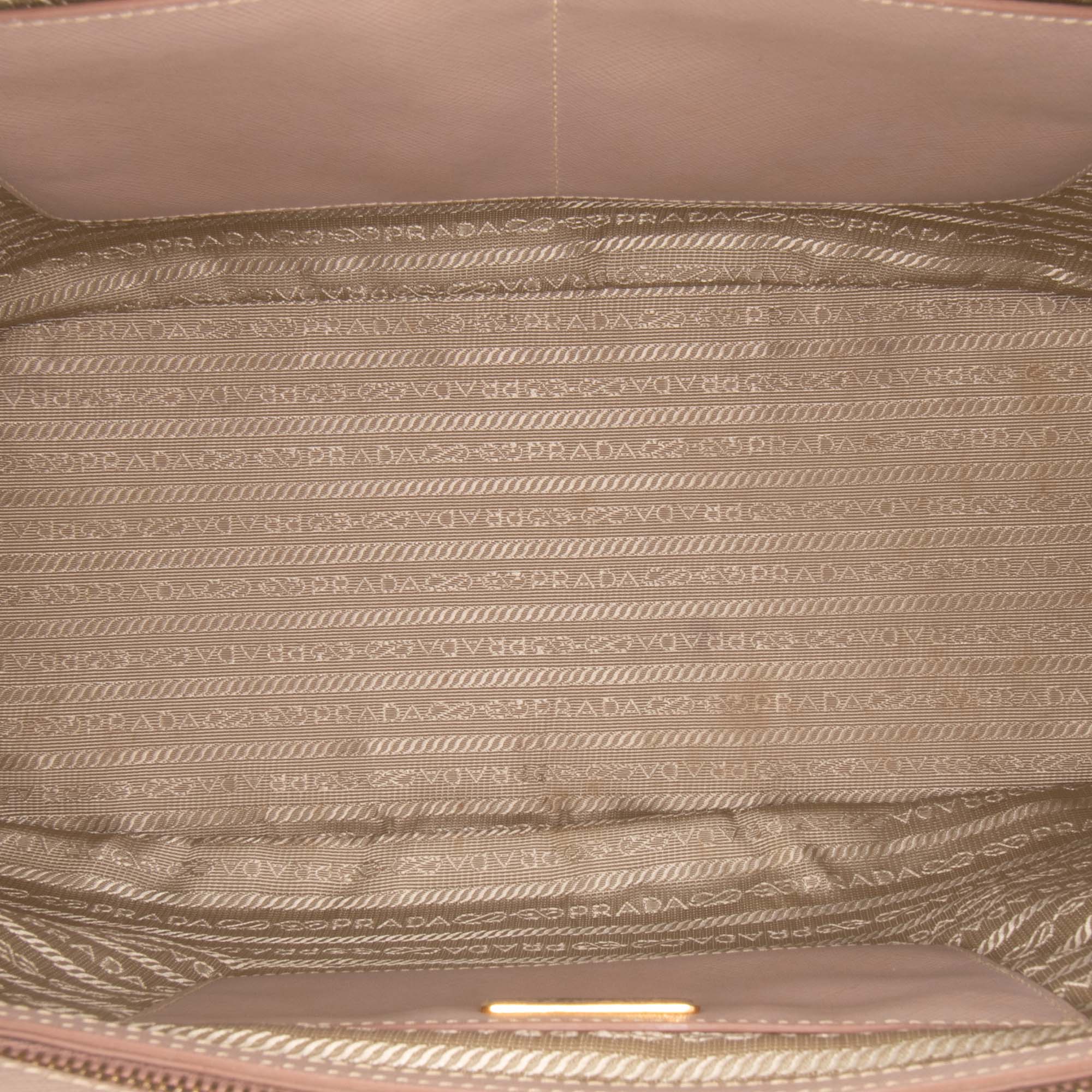 Large Saffiano Lux Galleria Double Zip Satchel