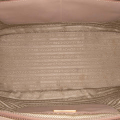 Large Saffiano Lux Galleria Double Zip Satchel
