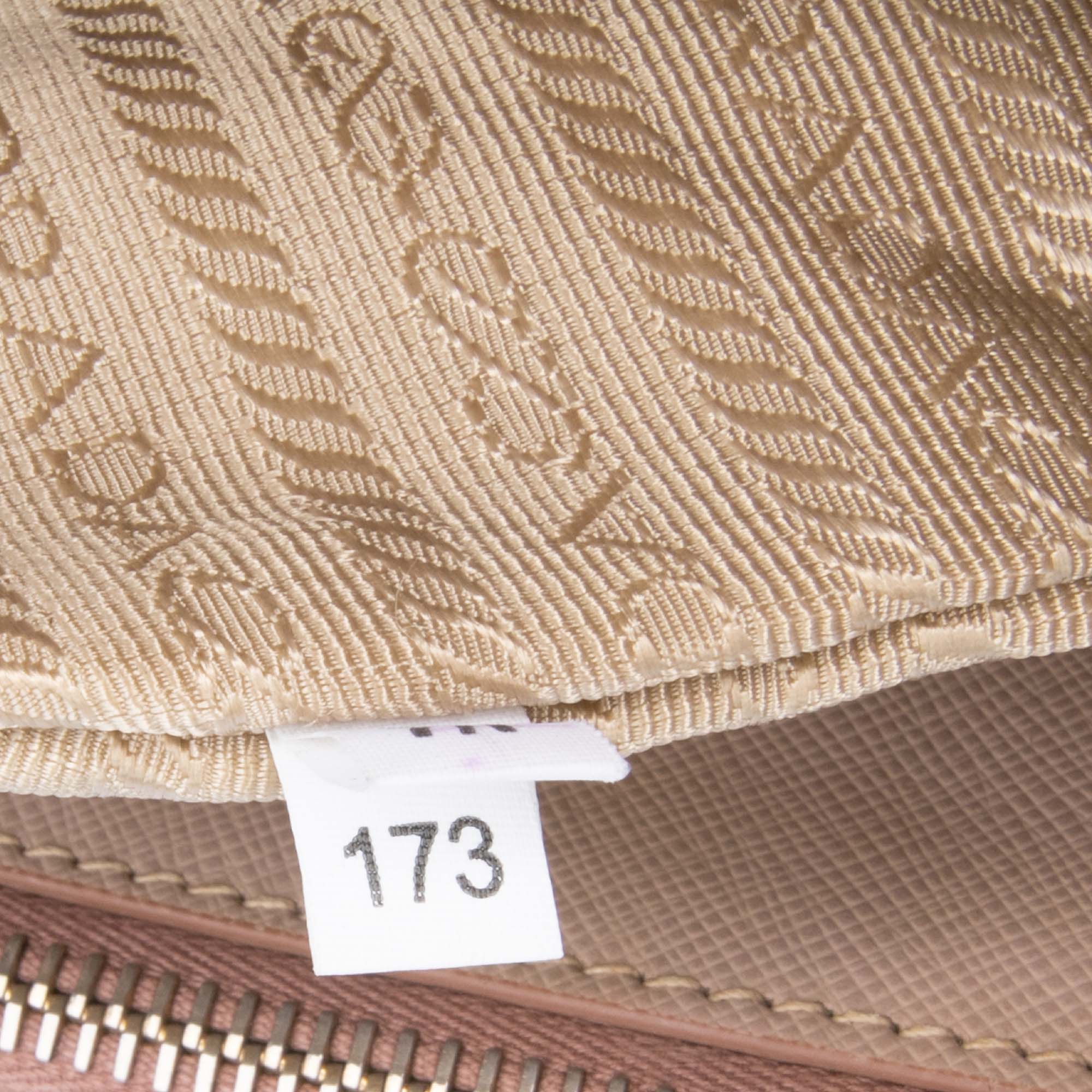 Large Saffiano Lux Galleria Double Zip Satchel