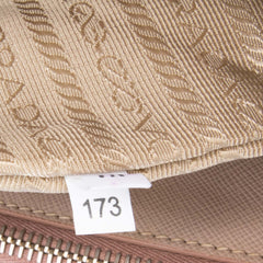 Large Saffiano Lux Galleria Double Zip Satchel