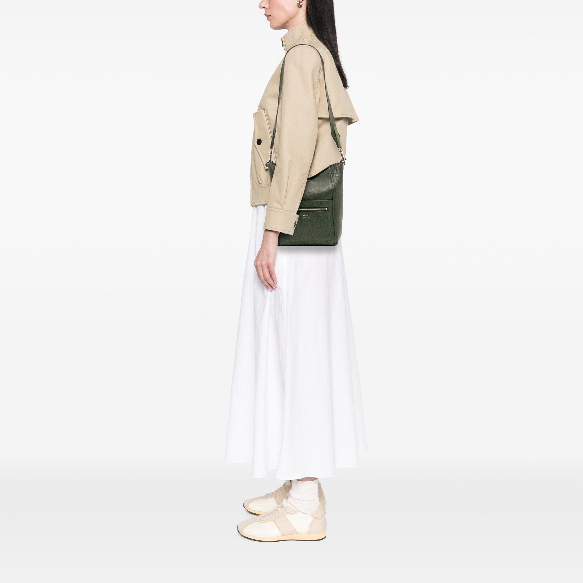 Small Leather Seau Sangle Bucket Bag