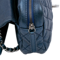 Jumbo Iridescent Quilted Caviar Easy Flap