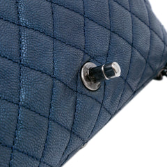 Jumbo Iridescent Quilted Caviar Easy Flap