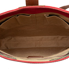 Supernova Check Trimmed Canvas Crossbody